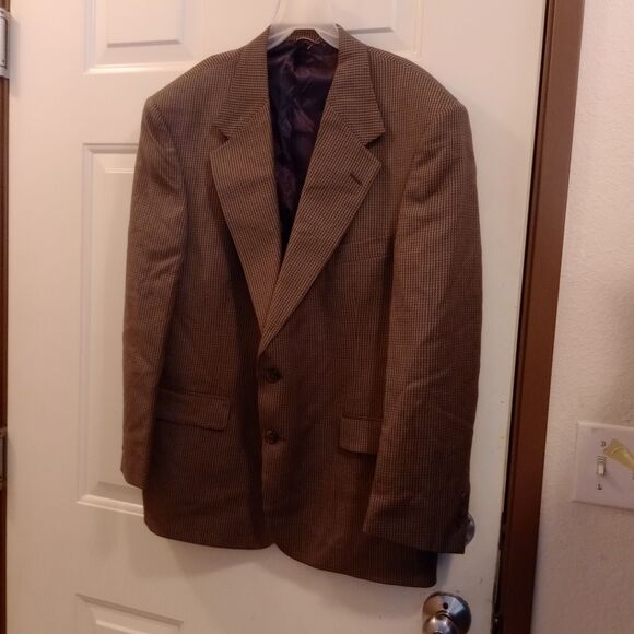 Vintage Stafford Executive‎ Worsted Wool Sport Coat Blazer Jacket Men's  44S - Picture 1 of 10